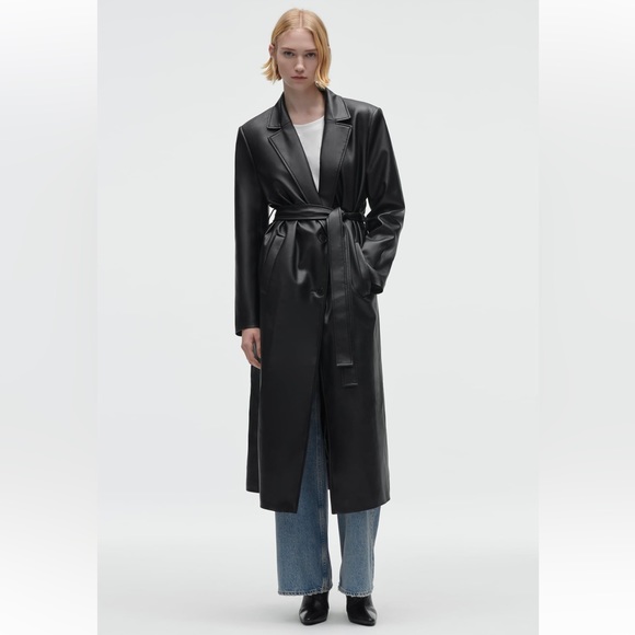 Zara Jackets & Blazers - Zara FAUX LEATHER TRENCH COAT. Black. Sizes S, M. New with Tags.